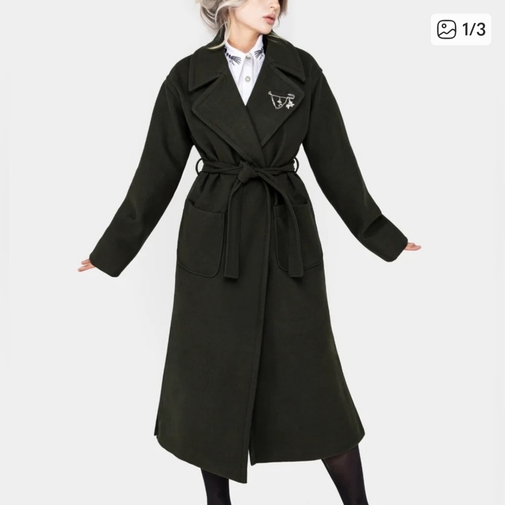 Disturbia Black Trench Coat